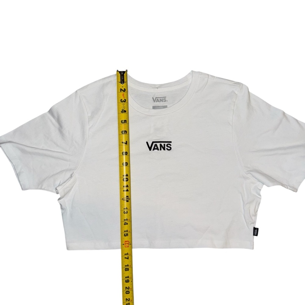 Vans White Cropped T-Shirt - Picture 5 of 6